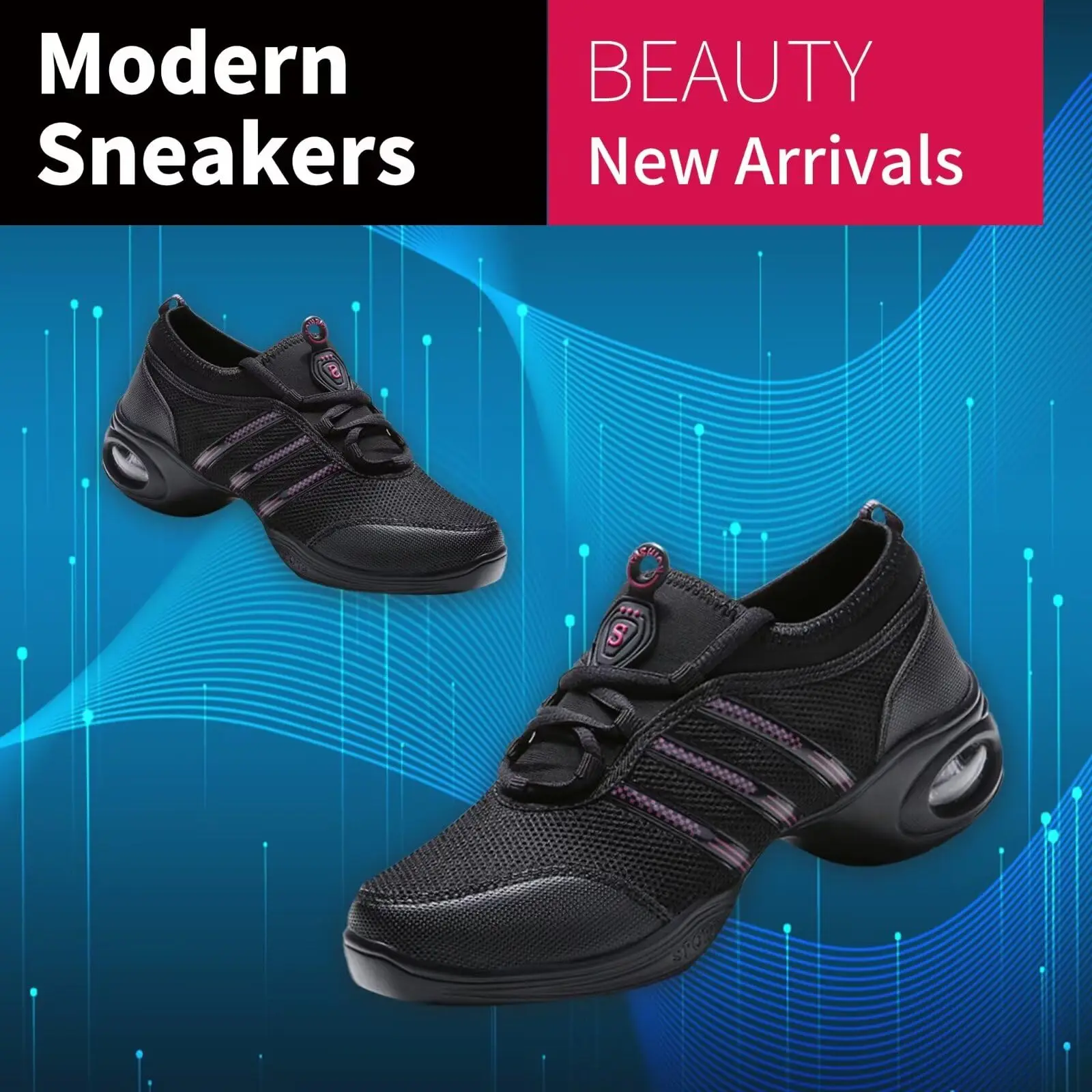 Scarpe da ballo jazz da donna Scarpe da ginnastica comode con plateau stringate traspiranti per ballare Zapatos da passeggio