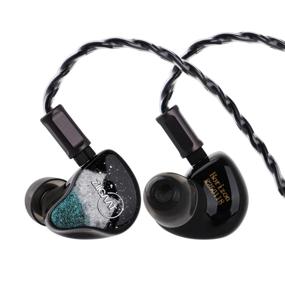 イヤホン ZIIGAAT HORIZON Linsoul ZiiGaat Horizon 1DD + 2BA + 2 Planar Tribrid IEM Earphones