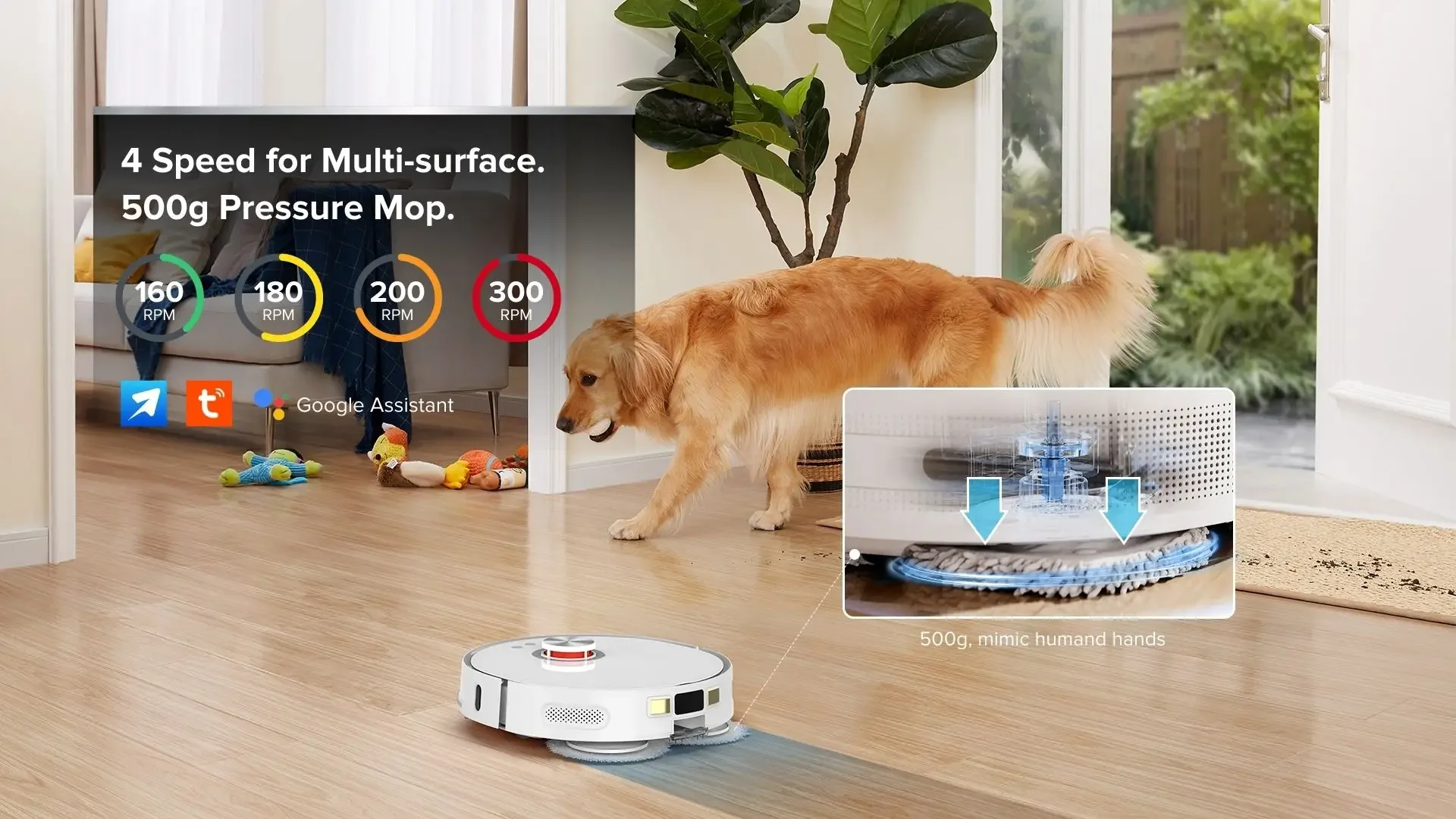 L107S Ultra, 6000Pa, Ag+ Sanitization Robotic Vacuum Auto Empty, Auto Wash, Hot Air Drying Robot Cleaner