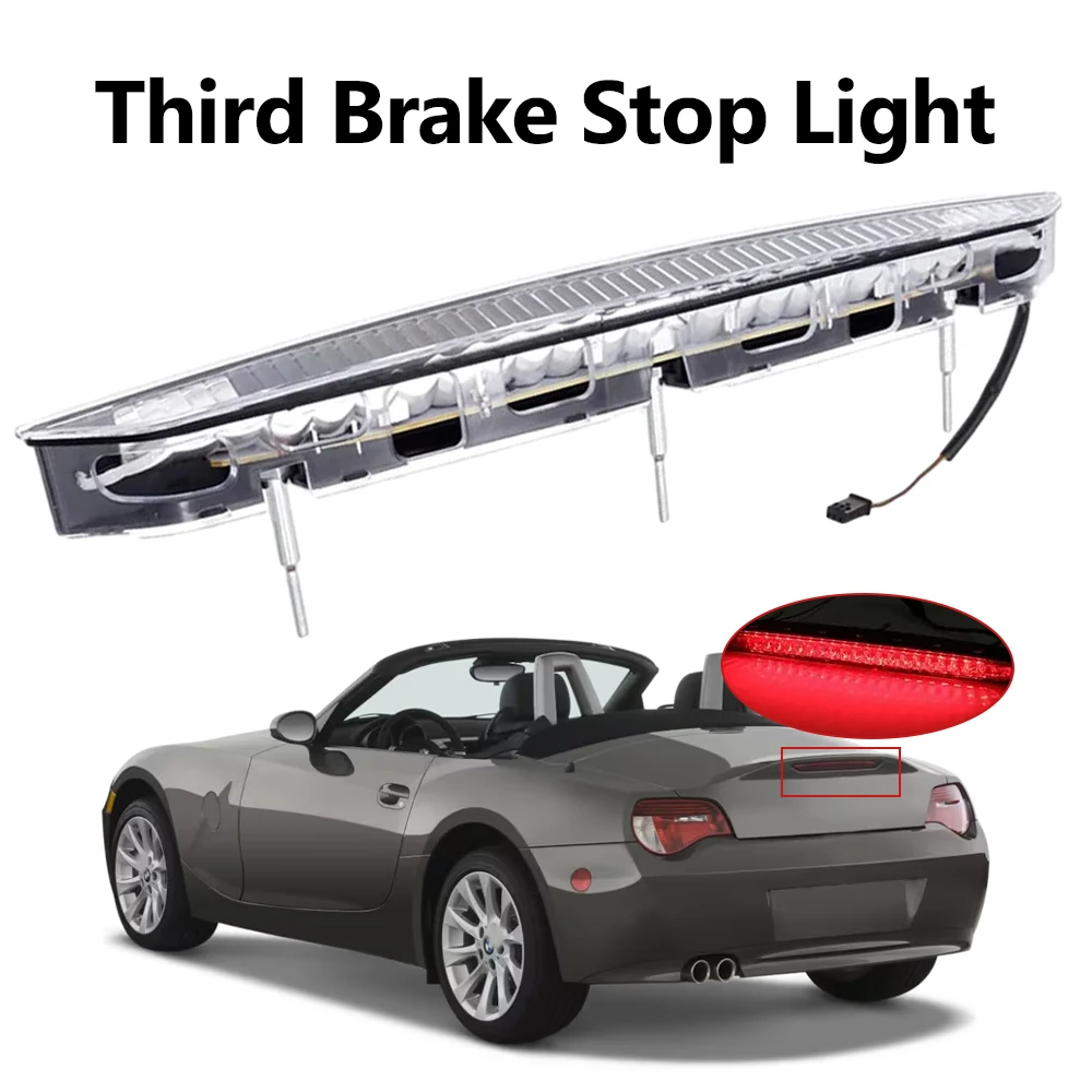 

63256917378 High-Mount Rear 3rd Brake Stop Light Red Third Brake Stop Lamp for BMW E85 Z4 2002-2008 Durability Exterior Light