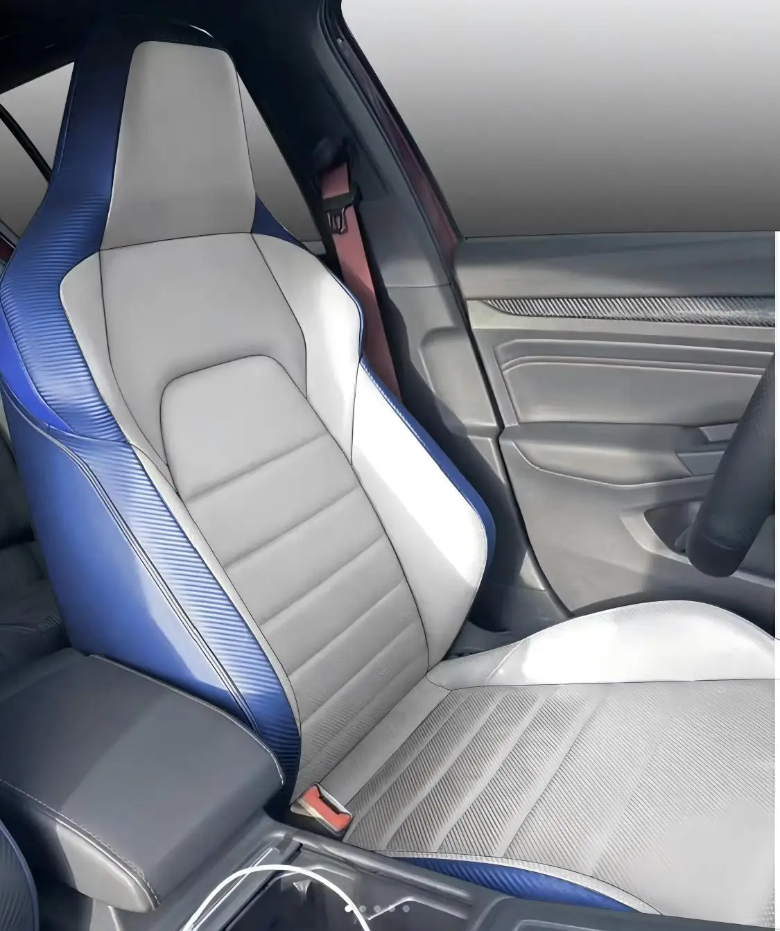 Car Sports For gti Seats Racing for SEAT for Volkswagon Golf Upgade Customization Design Spoge Synthetic Real Leather Cover