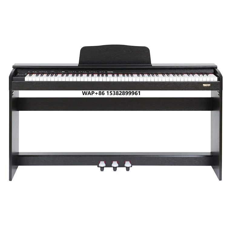 

HUASHENG Wholesale Midi Upright Digital Piano 88 Weighted Keys 128 Polyphony 680 Tones Solid Wood Soundboard