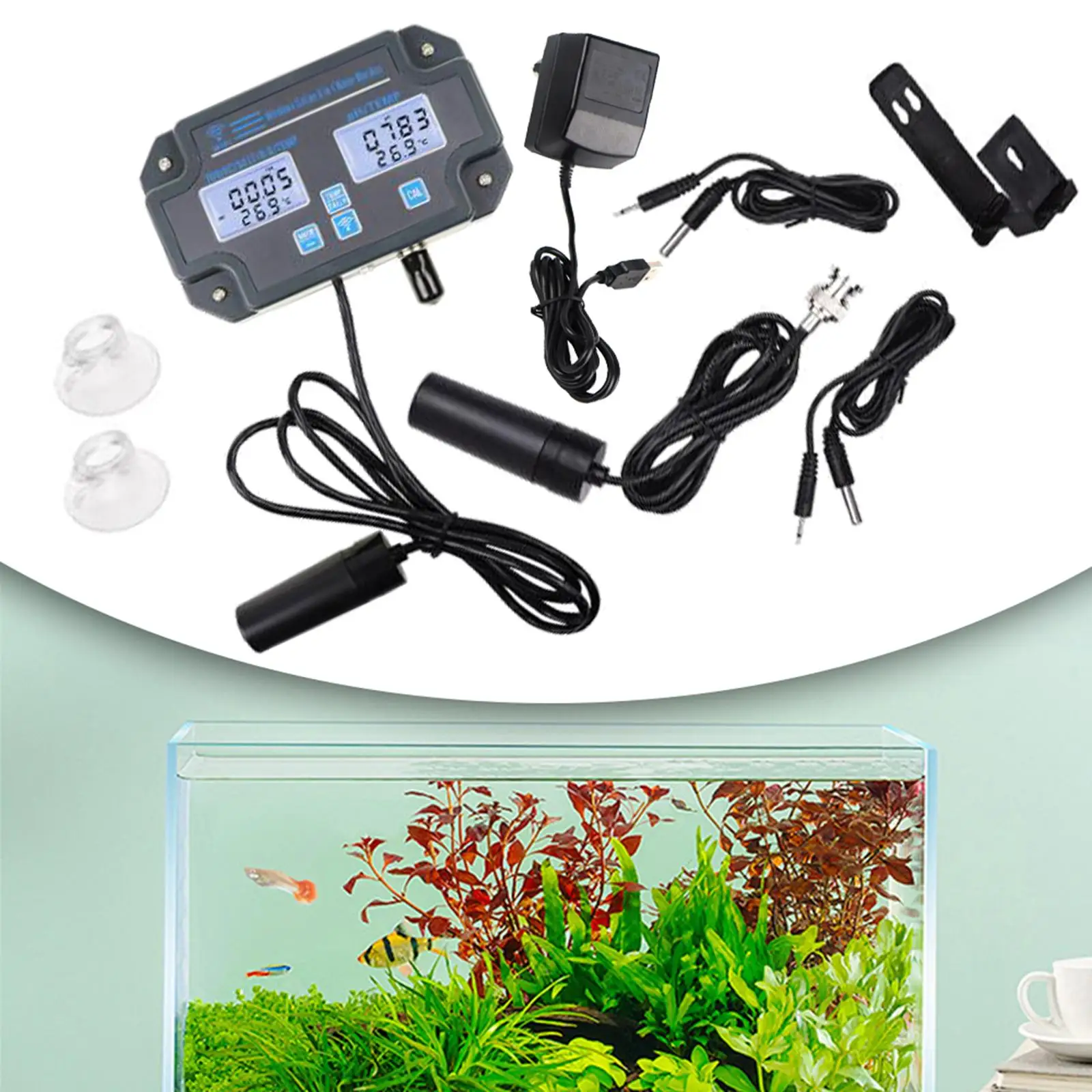 

Water Quality Tester EU Plug Data Transfer SPA Centers Recording Digital Water Testing for Aquaculture Drinking Water Pool