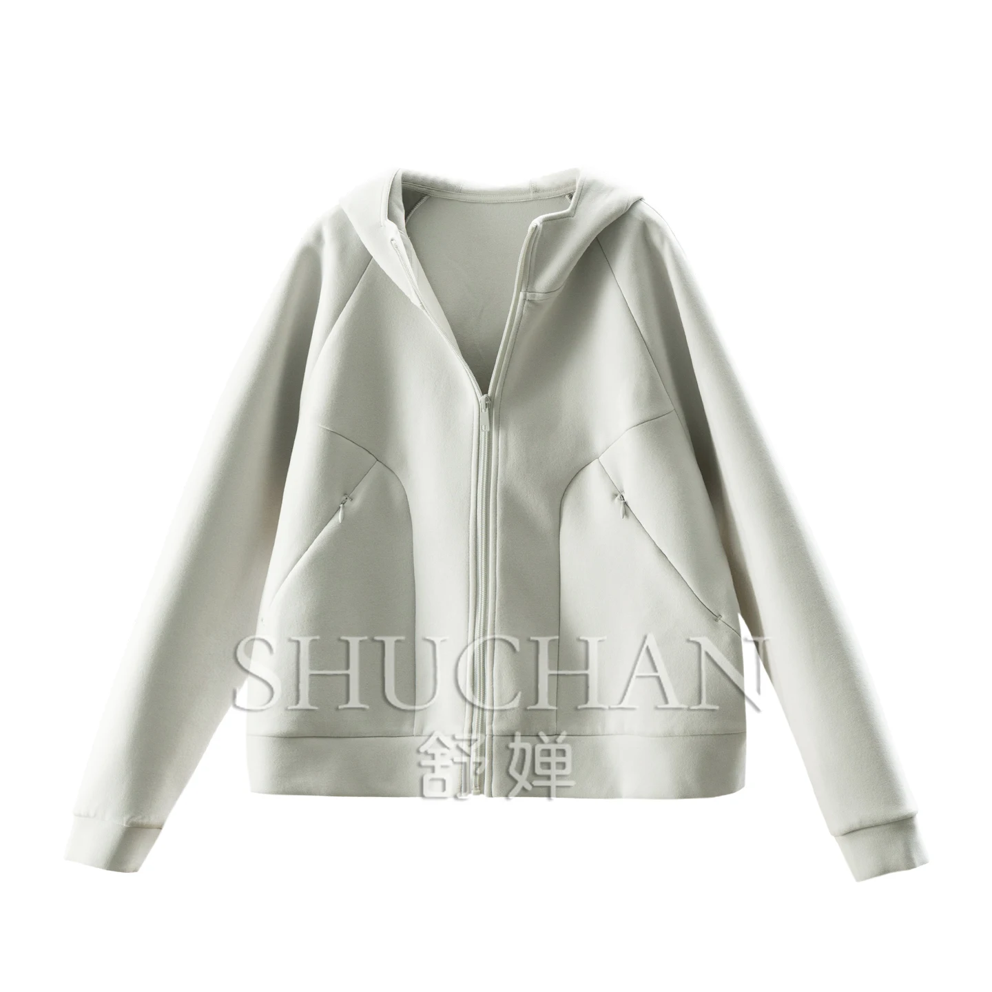 

In Autumn and Winter Hooded Fleece Sweater Short Jacket Women's 94B2 Thick Winter Zip Up Hoodie Streetwear Women