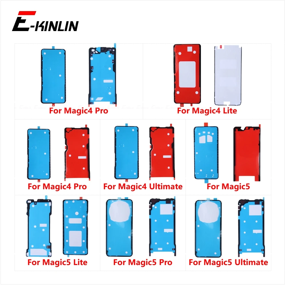 Back Cover Front LCD Display Screen Sticker Adhesive Rear Glue Tape Parts For HuaWei Magic 4 5 Magic4 Magic5 Lite Pro Ultimate