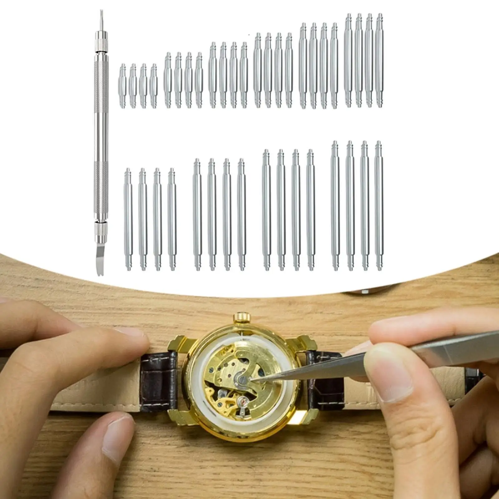 Watch Band Pins Repair Kit Spring Bar Tool Set Multi Size Metal Watch Accessories for Watch Repair