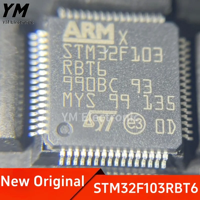 New Original STM32F103RBT6 LQFP-64 ARM Cortex-M3 32-bit Microcontroller MCU