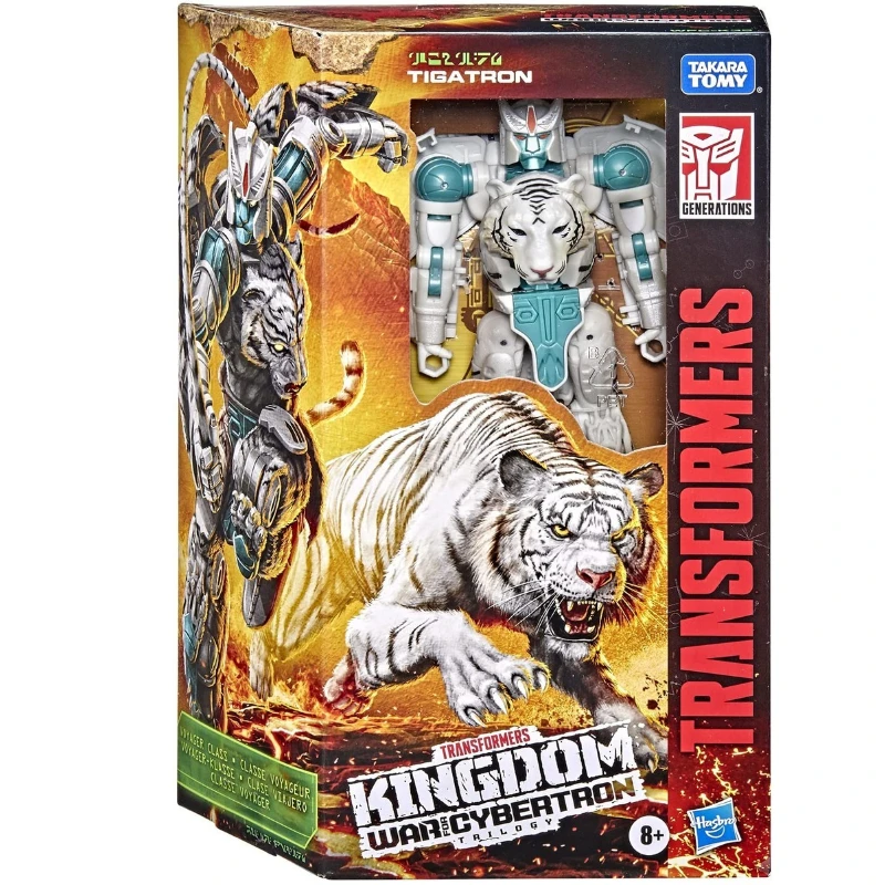 In Stock Takara Tomy Transformer G Series Kingdom WFC-K35 White Tiger Robot Anime Action Model Toys Gift