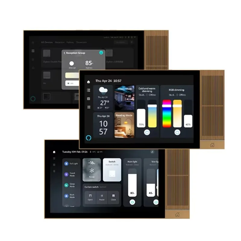 TPA08 Android Smart Home Control Panel Built-in Alexa Wi-Fi 8-inch IPS Display 1280x800 Resolution IR Amplifier