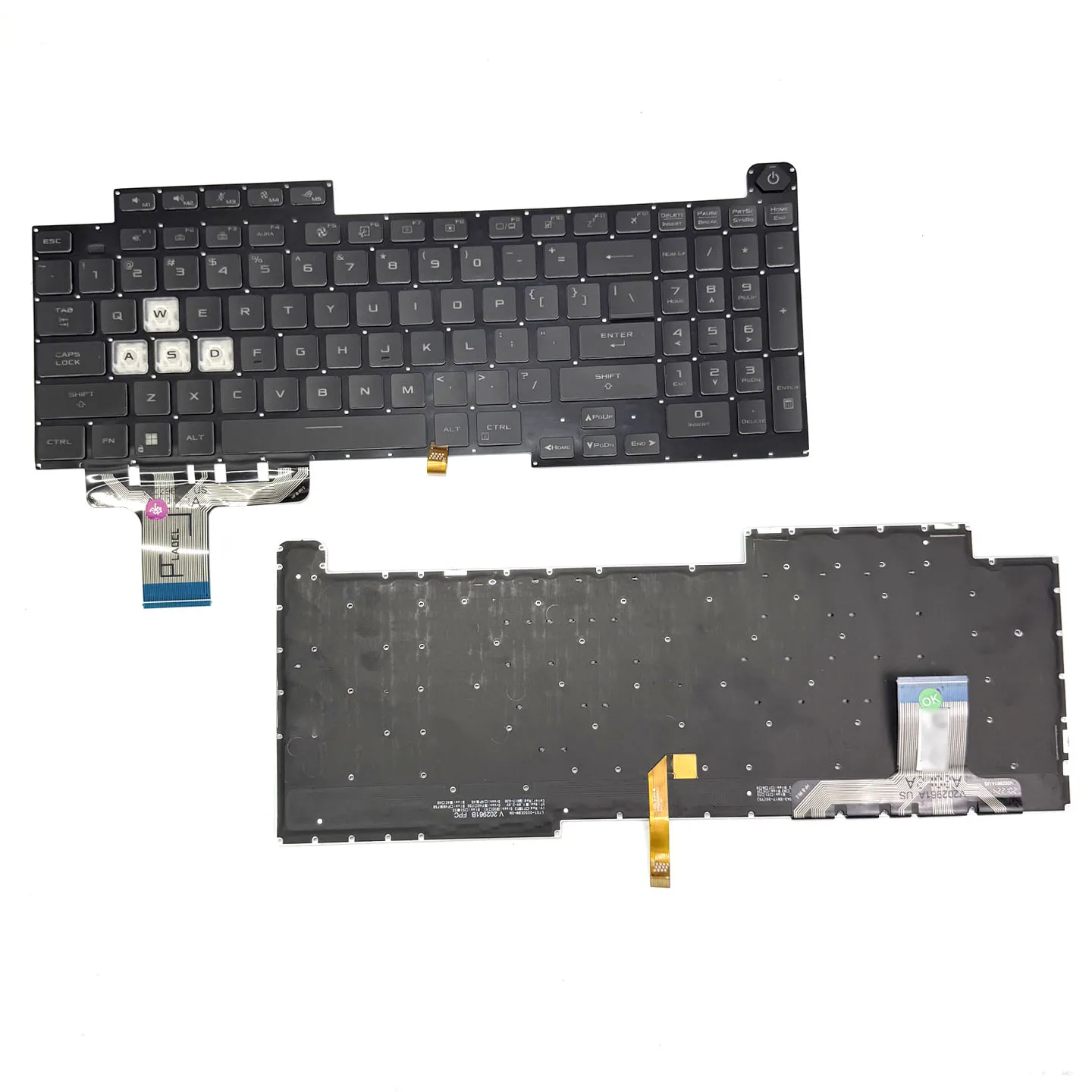 Immagine 6: Supporto per Tasti della Tastiera per Rog Strix G713P/Rm/Rw/Qm/Qy/Gun God 6Plus G733Qr/Qsa/Pyv