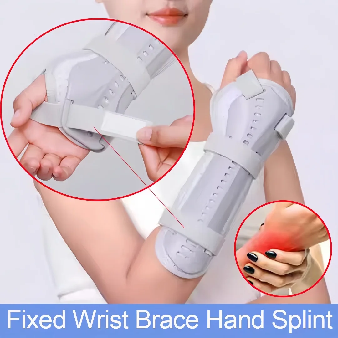 Adjustable Double-sided Thickened Splint Support Wrist Brace Fixed Wrist Brace Hand Splint Wrist Joint Fixation Brace Strap