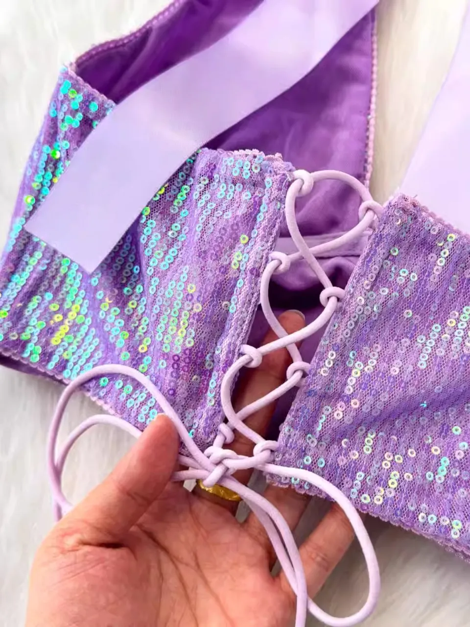 Foamlina americano quente sexy lantejoulas alças halter topo para palco noite clube festa menina y2k brilhante halter suspender colete camis