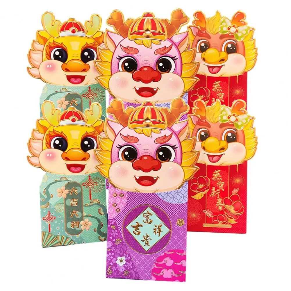 6 шт./набор, конверты с рисунком дракона