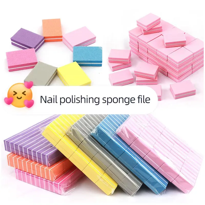 10/20Pcs Mini Buffing Sanding Files Block Pedicure Manicure Care Nail Art Buffer Polish Manicure Pedicure Nail File Tools