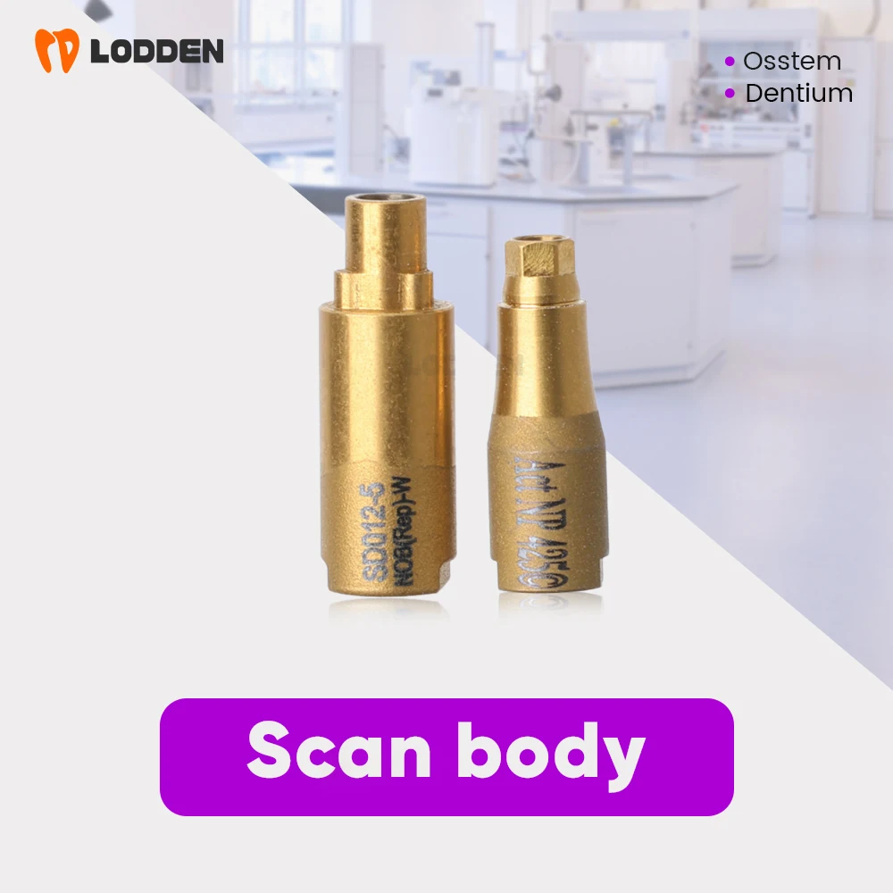 Lodden Dental Scan Body Accessoire Dental Screw CAD CAM Materials Osstem Dentium DIO Megagen Dentis NeoBiotech Straumann