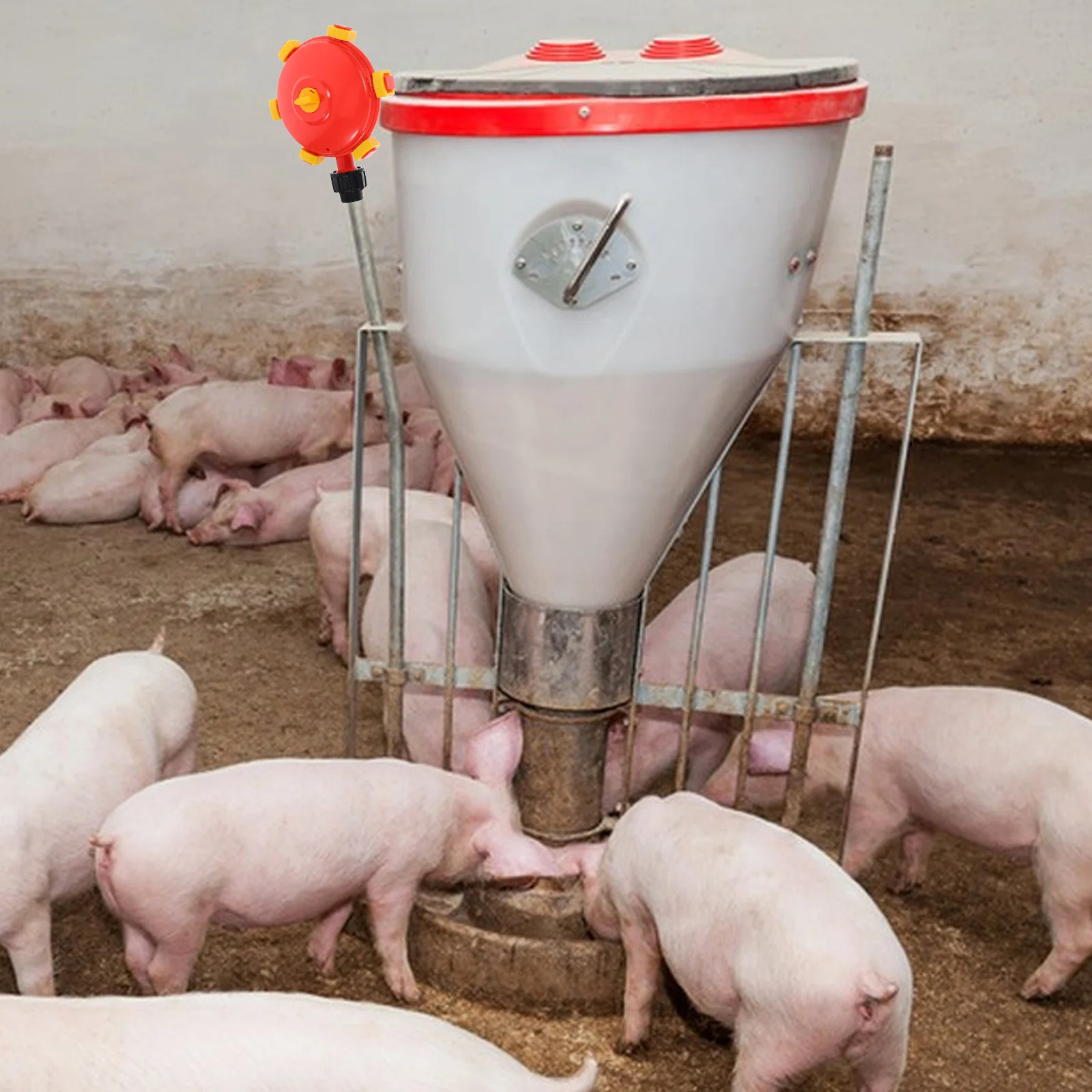 

Pig Water Level Controller Quick Disassembly Easy Installation Livestock Waterer Auto Watering System Adjustable Regulator Farm