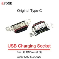 10-100PCS For LG G9 Velvet 5G G900 Q92 5G Q920 USB Charging Port Dock Plug Charger Connector Socket
