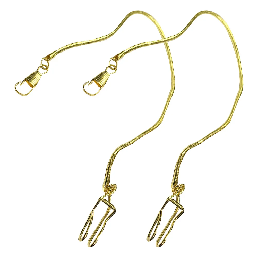 

2Pcs Pocket Watch Chains for Men Metal Vintage Waistcoat Chain Replacement Costume Decorative Pocket Watch Hanger Suit Chain