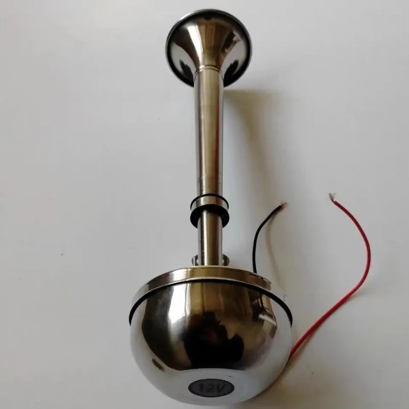 Yacht Speedboat 12V24V Waterproof Stainless Steel Single Tube Electric Horn Electric Flute