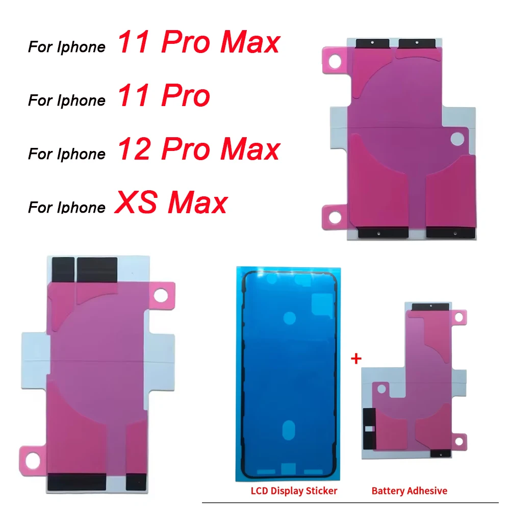 

10Pcs , Waterproof Sticker For iPhone 11 Pro 12 Pro Max Xs Xr XS Max Seal Adhesive Pre-Cut LCD Screen Frame Tape Glue