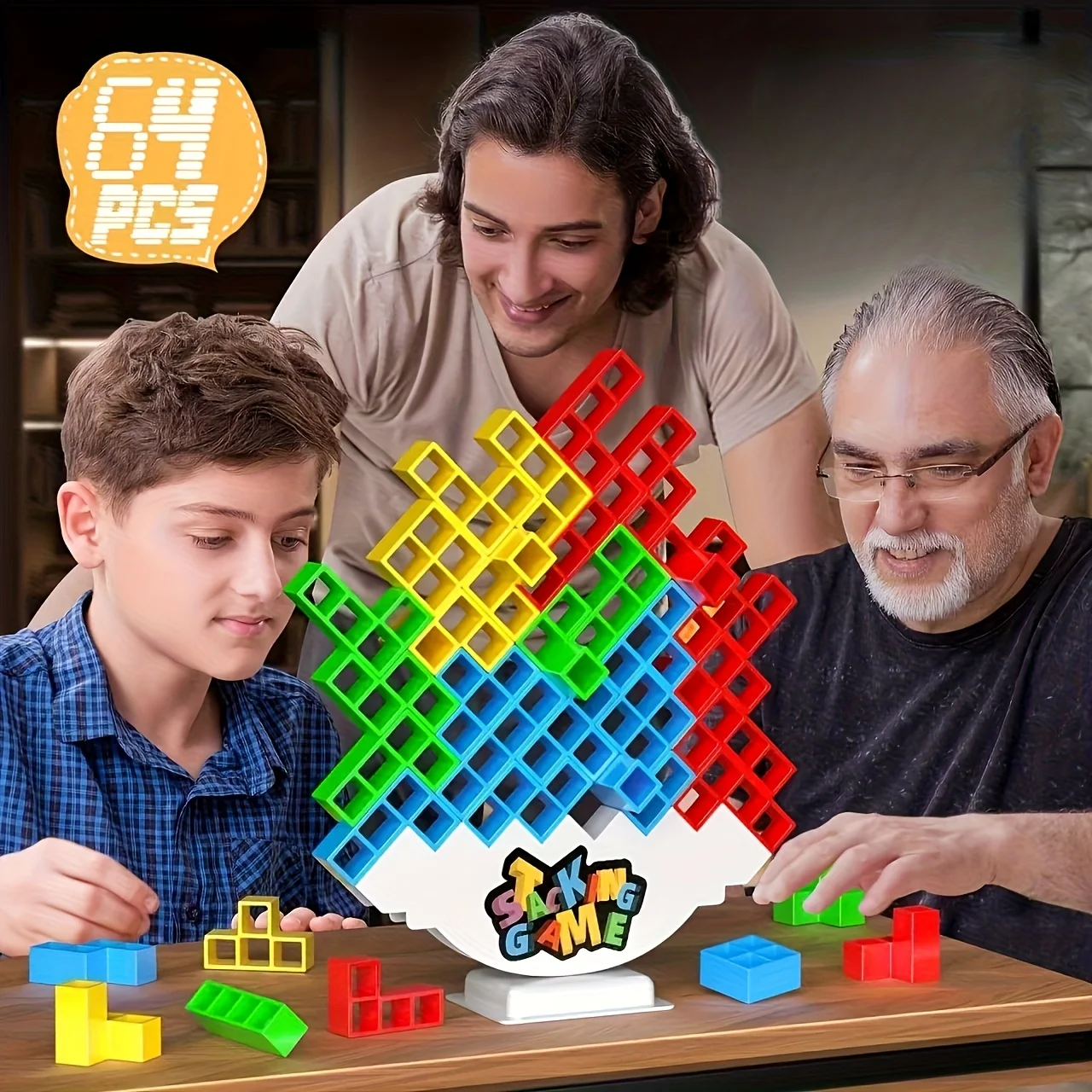 

Fun and balanced Jenga board game, suitable for children, adults, friends, teams, dormitories, family game nights and parties