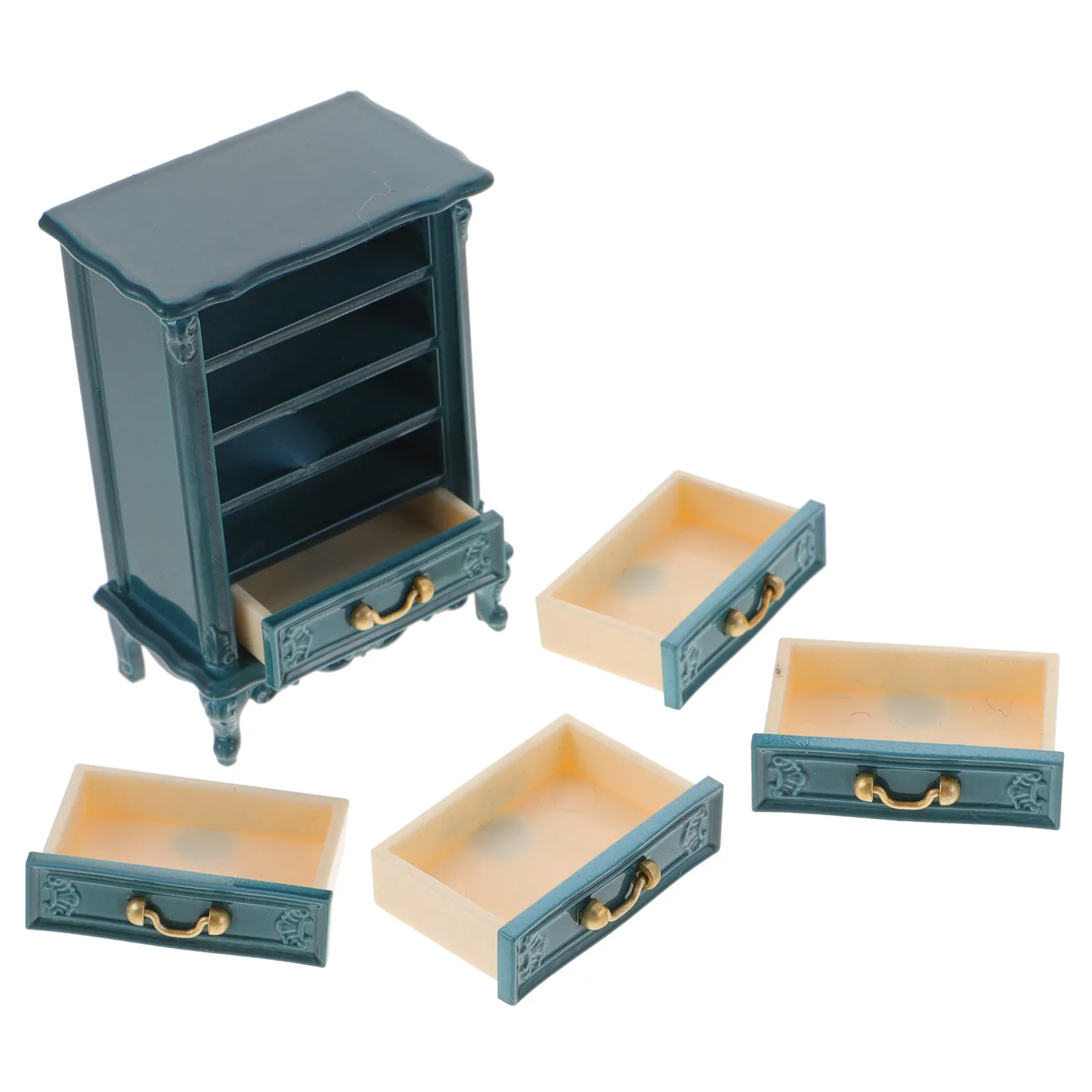 

Miniature House Furniture Mini Cabinet Realistic Exquisite Mini House Decoration Landscape Small Cabinet Ornament Miniature