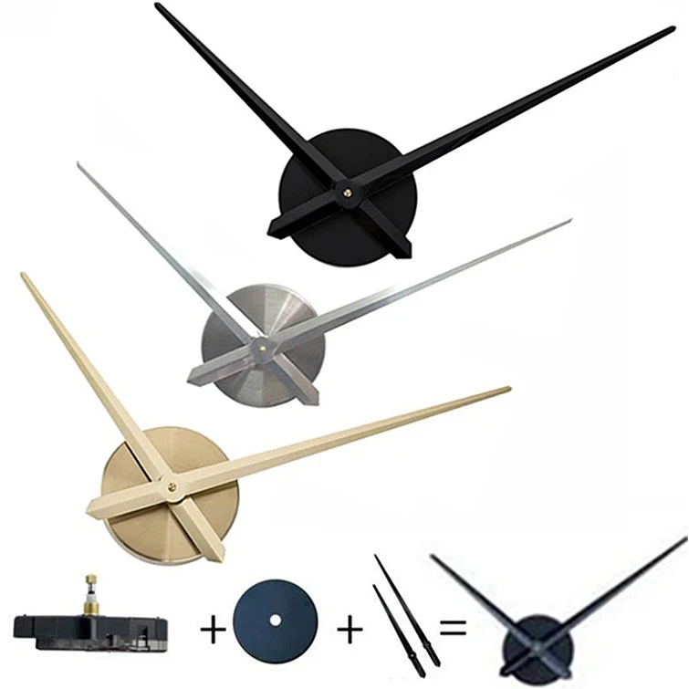 Brief DIY Large Clock Needles Quartz Hour Hands Accessories Mechanism New Big Size For 3D Wall Clock Modern Home Decor