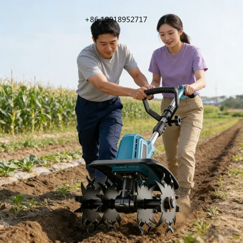 Lithium Battery Ripper, High-Power Telescopic Folding Electric Cultivator, Garden Mower Weeder Motoazadas A Gasolina 농기계 JJ345