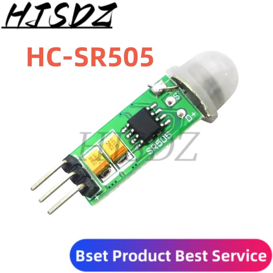 5PCS/LOT HC-SR501 HC-SR505 MH-SR602 Adjust IR Pyroelectric Infrared Mini PIR Human Sensor Detector Module Bracket