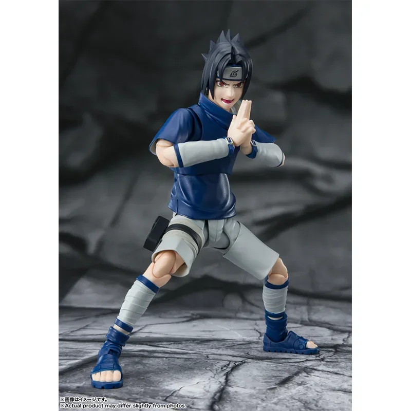 Bandai Originele Naruto Anime Figuur Shf Uchiha Sasuke Genie Ninja Van Bloed Actie Figuur Speelgoed Voor Kinderen Cadeau Model Verzamelbaar