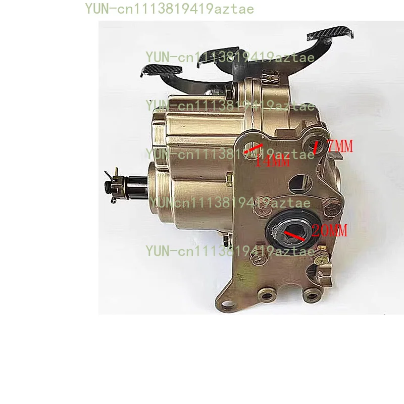 110 Front Reverse Gear Booster Assembly, Three-Wheeled Motorcycle Front Mount Power Boost Reverse Transmission Gearbox