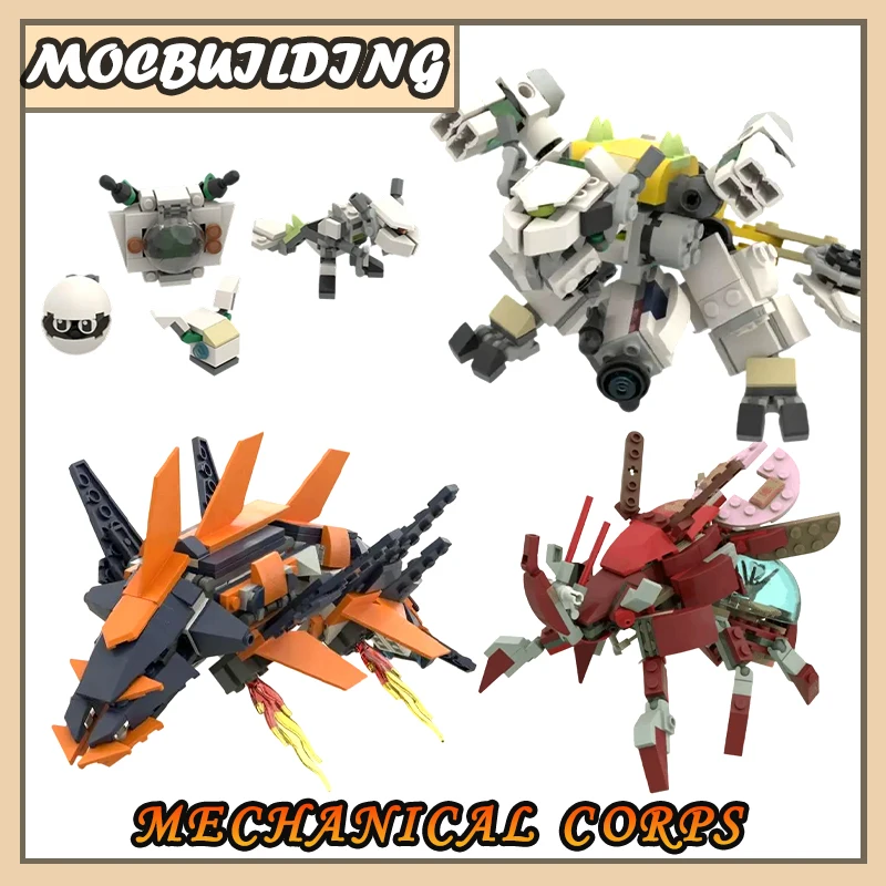 

Механический легион MOC, строительный кирпич, межзвездная технология, мех, военная сборка, сделай сам, детские игрушки, рождественские подарки, миниатюрные