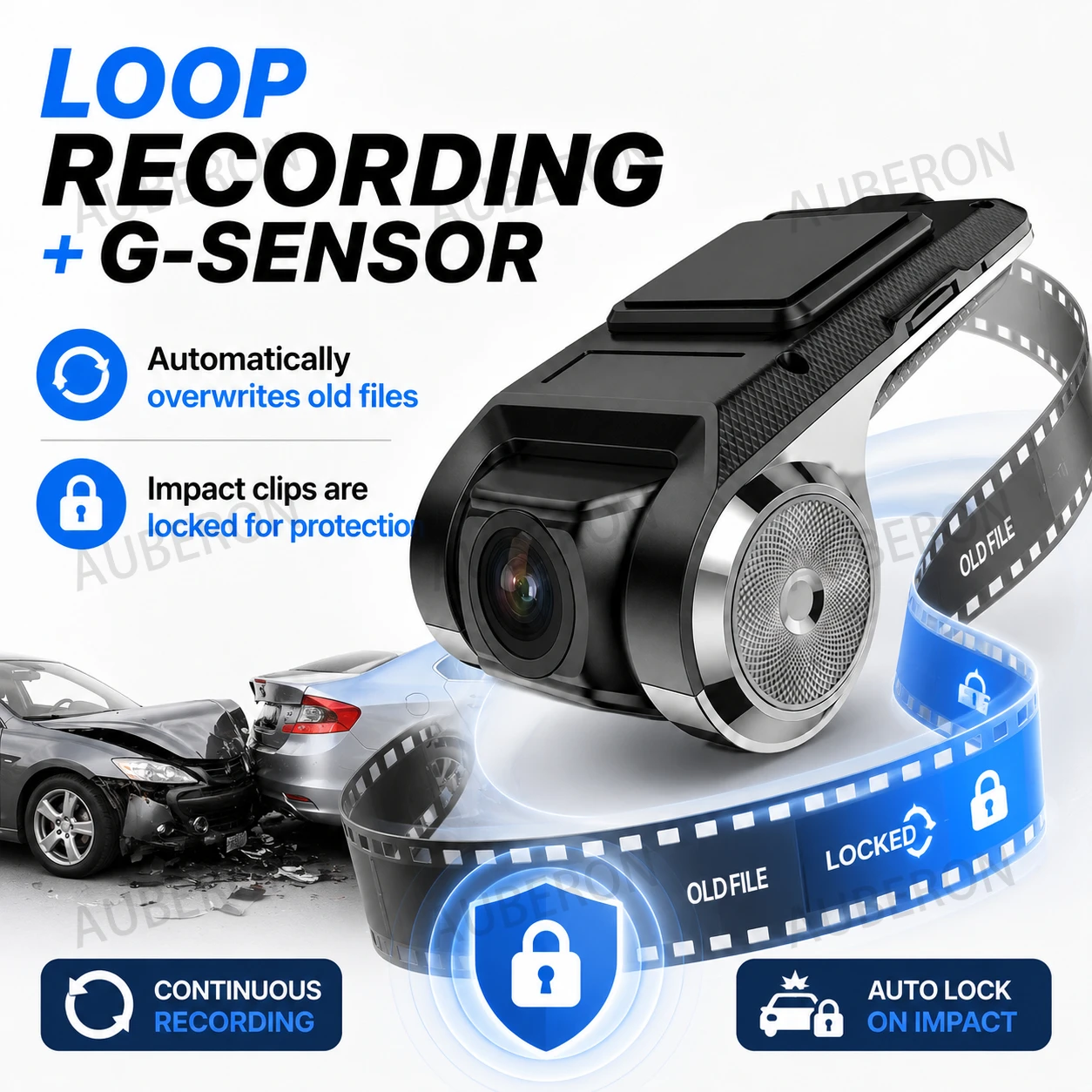 Car DVR Dash Cam Full HD 1080P Android Player ADAS LDWS Navigation Unit Auto Audio Voice Alarm Video Recording Night Version