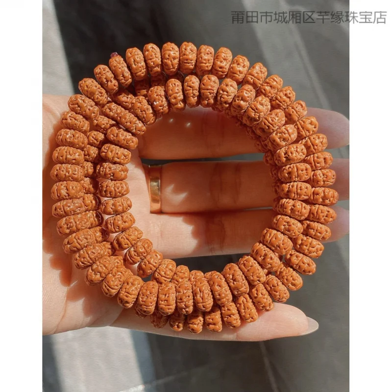 Graduation UFO Aircraft Carrier Small Vajra Bodhi Beads 108 Pieces Plum Blossom Double Short Stump Coiled Dragon Pattern