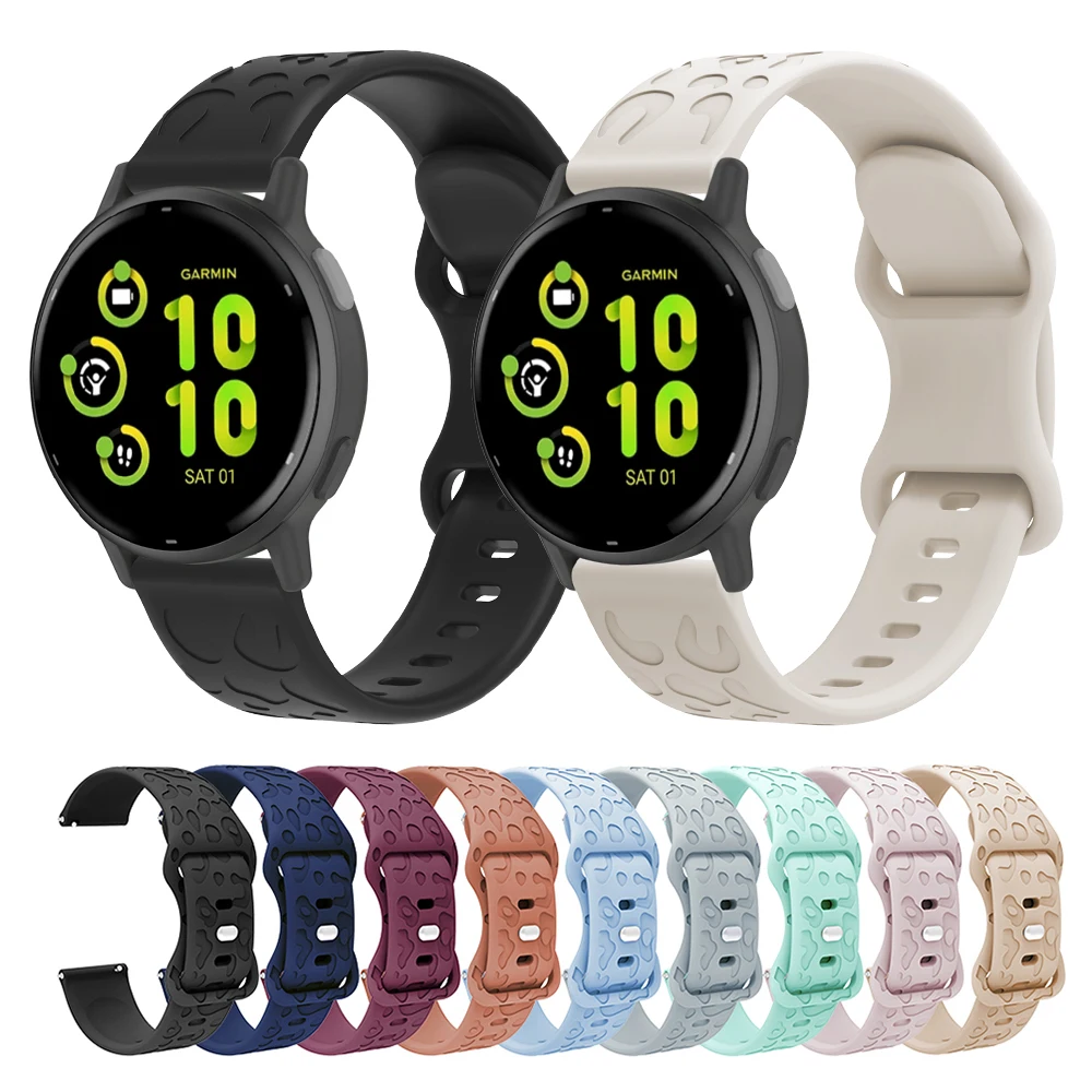 18mm 20mm 22mm Silicone Strap for Garmin Vivoactive 5/4 Venu 3/2 Smart Watch Band for Huawei Watch GT5 GT4 41mm 46mm