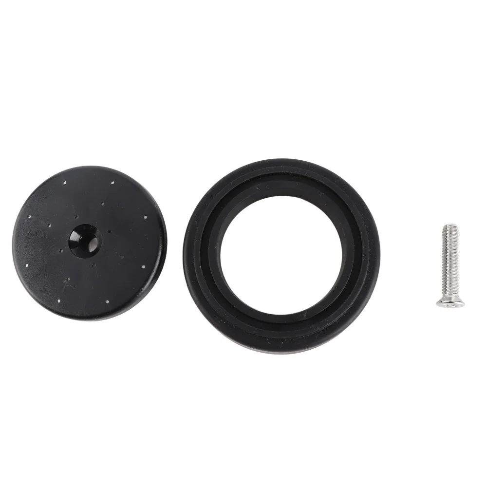 Black/Grey Spray Valve Repair Kit Plastic Round Shower Head Pre-rinse Spray Face Bumper & Screw Durable Sink Sprayer