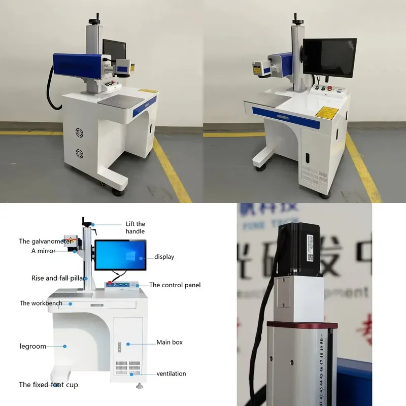 Hot Sale Deep Engraving Mopa Color 3D Fiber Laser Marking Machine for Metal Steel Support DXF PLT AI DWG DST Factory Price