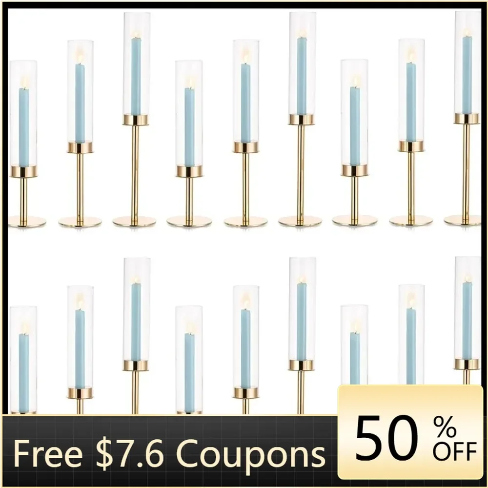 Wedding Decoration for Home Decorations Tall Brass Candlestick Holders Candle Holder 18Pcs Freight Free Candles Decor