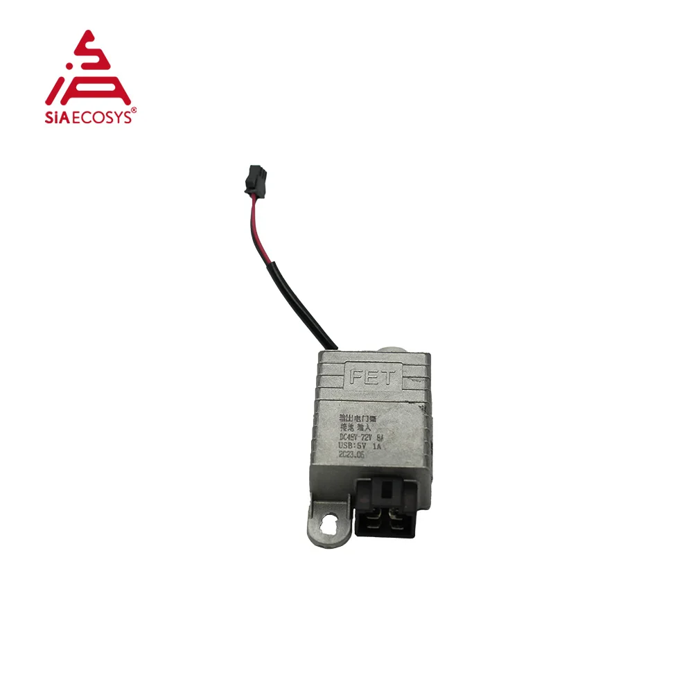SiAECOSYS 48-72V to 12V 6A Voltage Converter Regulator DC-DC Buck Transformer with 5V USB Output for Electric Scooter