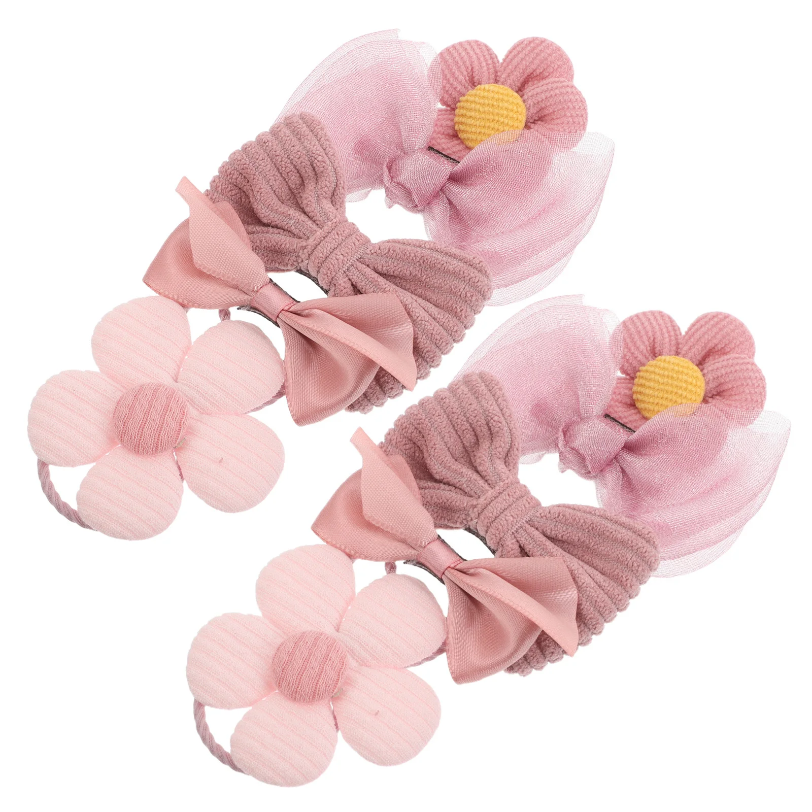 

10Pcs Dog Hair Ties for Puppies Adorable Pet Headwear Secure Fit Long Hair Styling Daily Wear Special Occasions Decor