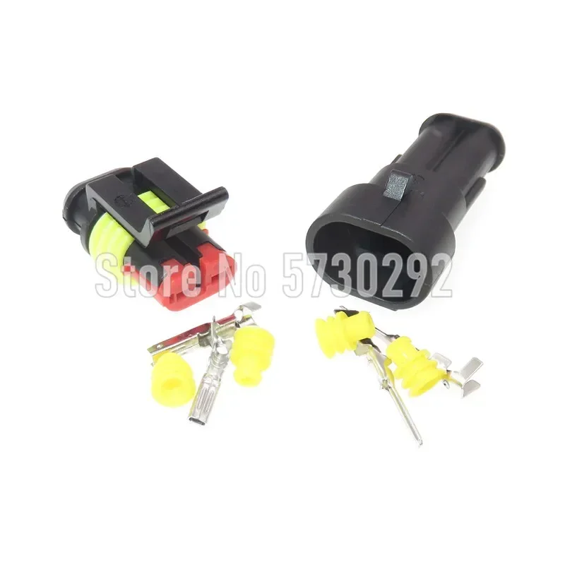 2P 282104-1 282080-2 AMP SuperSeal Waterproof Electrical Auto Connector Wiring Harness Socket For Car