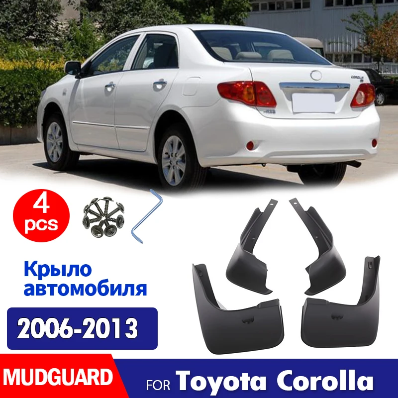 

4x For Toyota Corolla AE140 Mudguard Fender Mud Flaps Guard Splash Mudflaps Car Accessories 2006 2007 2008 2009 2010 2011-2013