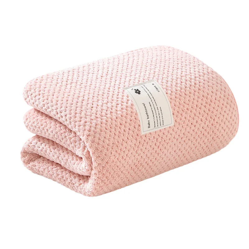 Newborn Baby Bath Towel Thick Absorbent Soft Newborn Children Bathing Swimming Wrap Does Not Shed Hair Autumn and Winter