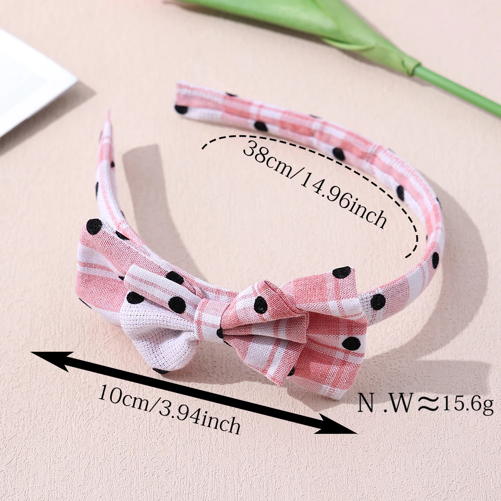 New Style Print Cute Bow Hair Hoop for Girls Baby Handmade Fabric Hair Hoop Headaband Kids Hairbands Children's Hair Accessories