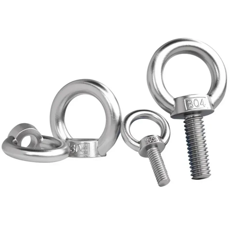 M3-M30 304 الفولاذ المقاوم للصدأ البحرية رفع العين المكسرات/برغي حلقة ييبولت حلقة ربط الجوز مسامير ، رفع العين المسمار الجوز