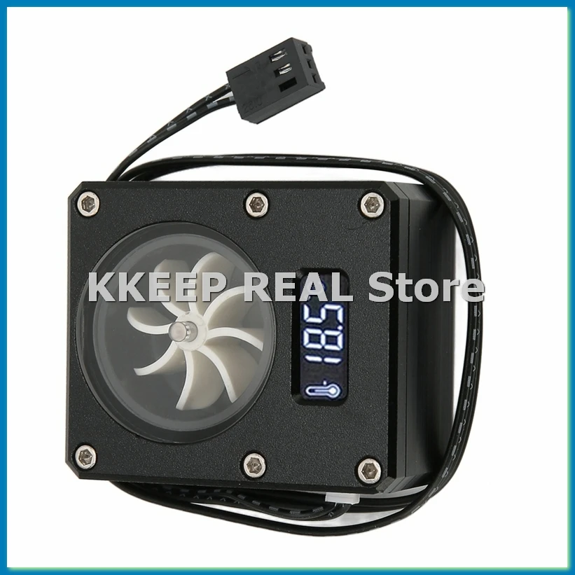 

Индикатор расходомера для ПК с водяным охлаждением, 12В, малый, 3-контактный интерфейс, резьба G1/4, из POM, нержавеющий, черный - A33R