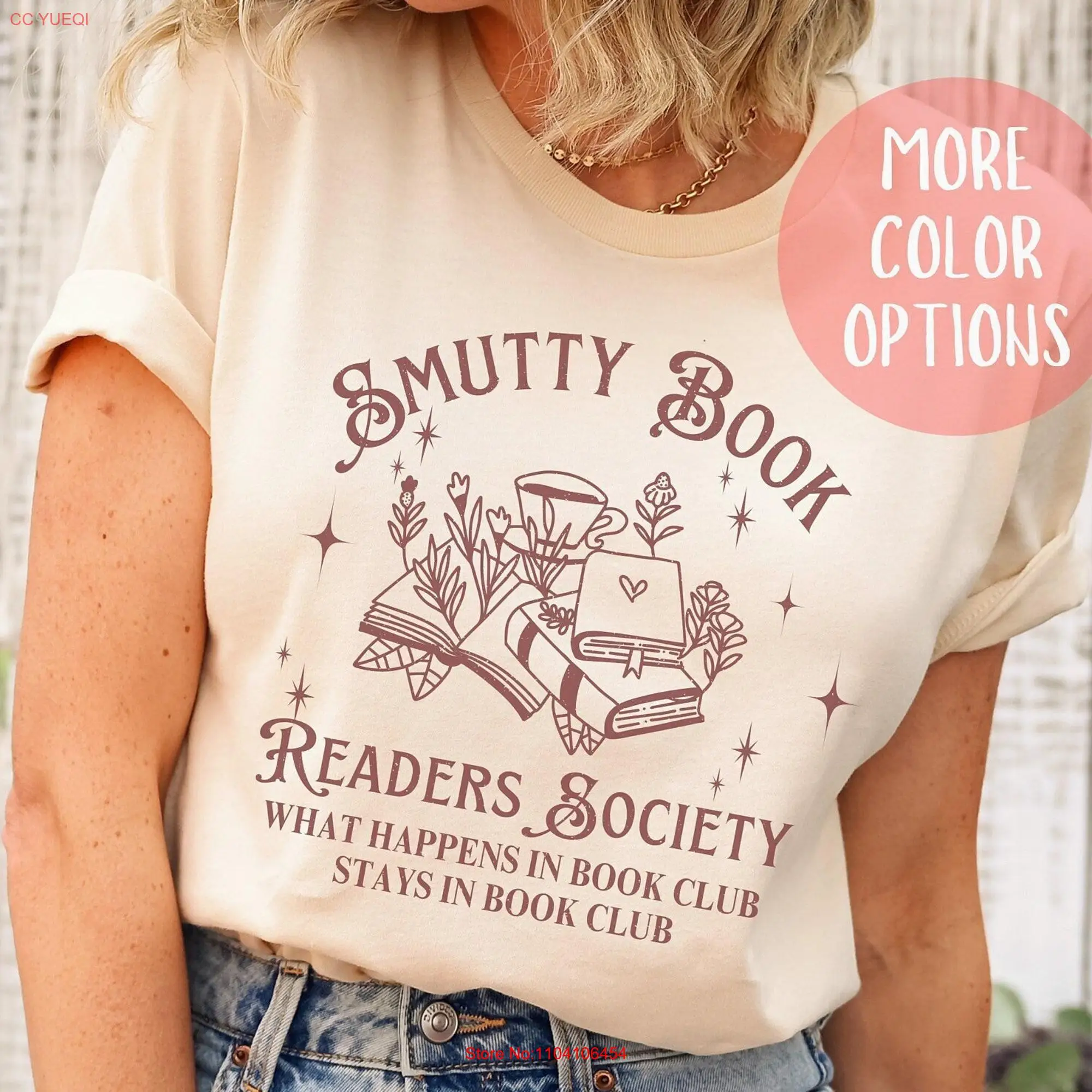 Funny Smut Reader T Shirt Bookish for Romance Readers Vintage Reading Book Lovers Bookworm long or short sleeves