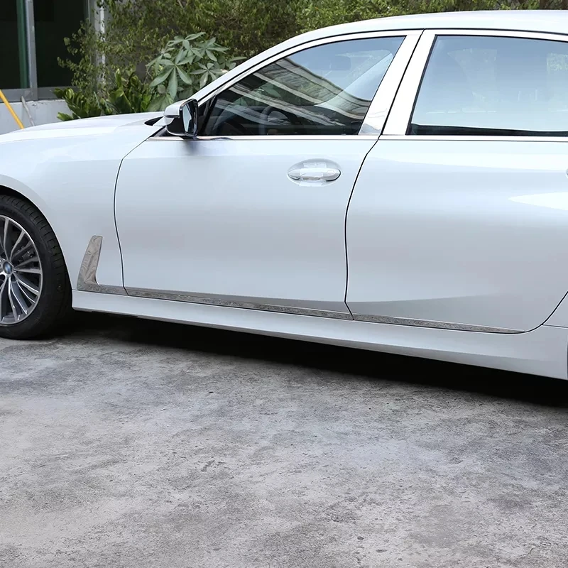 For BMW 3 Series 2020-2021 Body Trim, Door Trim Bright Strip G20 G28 Stainless Steel Silver Car Modification Parts