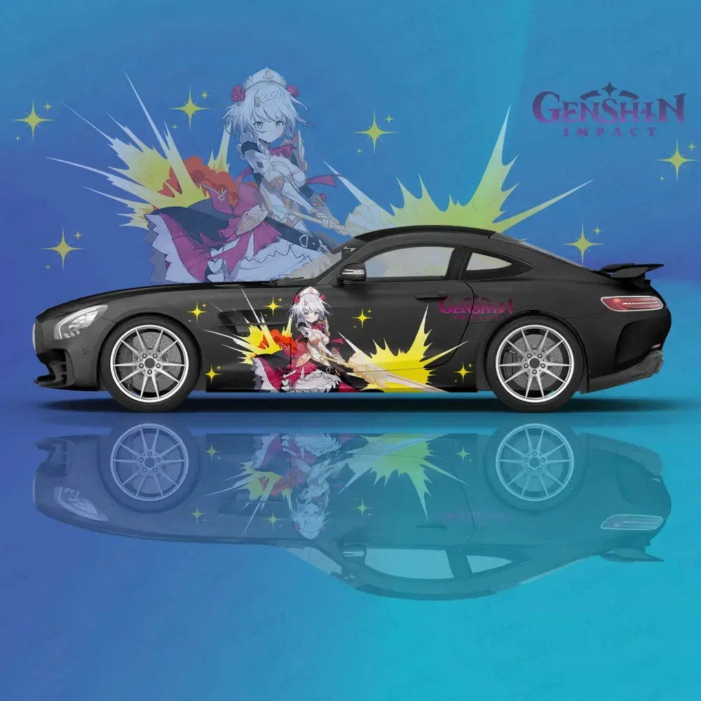 

Genshin Impact Noelle animal Car Decal Protective Film Vinyl Racing Side Graphics Wrap Accessories Spray Paint auto Stickers