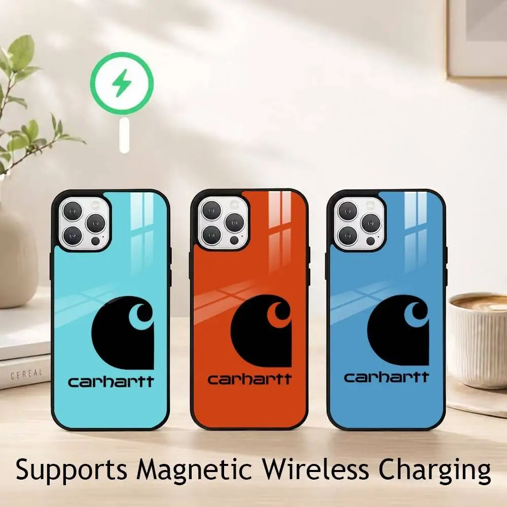 

Fashion Logo C-Carhartt Phone Case For iPhone17,16,15,14,13,12,11 Plus,Pro Supports Magnetic Wireless Charging